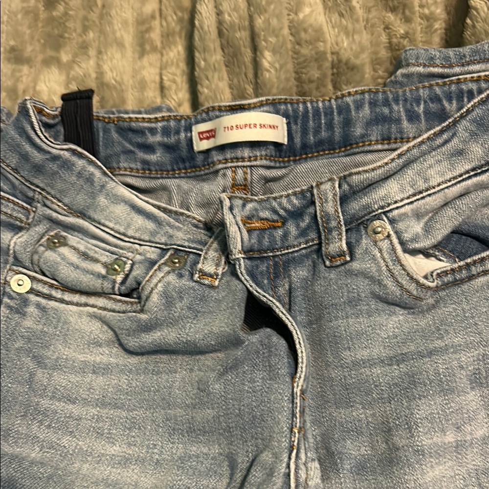 Levi's Light Blue Super Skinny Jeans